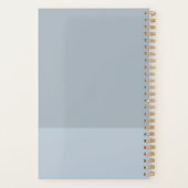 Script moderne Dusty Bleu hebdomadaire Planificate (Dos)