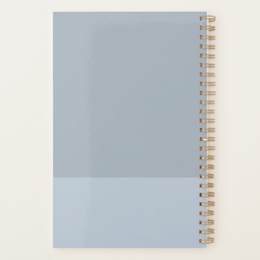 Script moderne Dusty Bleu hebdomadaire Planificate (Dos)
