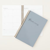 Script moderne Dusty Bleu hebdomadaire Planificate (Devant avec enveloppe)