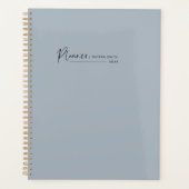 Script moderne Dusty Bleu hebdomadaire Planificate (Devant)