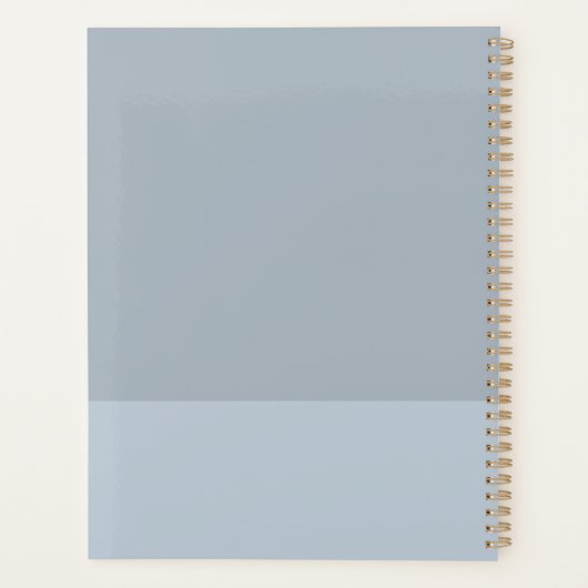 Script moderne Dusty Bleu hebdomadaire Planificate (Dos)