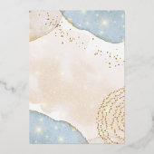 Script moderne Elegant Baby shower Foil Invitation (Verso)