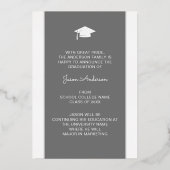 Script moderne élégant Grad | Tendance 1 Carte pho (Verso)