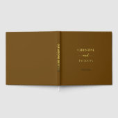 Script moderne élégant Jaune Mariage Brown Or (Complet)