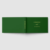 Script moderne élégant Moss Green Mariage or (Complet)