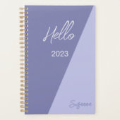 Script moderne élégant Simple Purple Nom de l'anné (Devant)