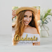 Script moderne élégante Carte de qualité de la pho (Debout devant)