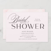 script moderne élégante invitation à la douche nup (Devant / Derrière)