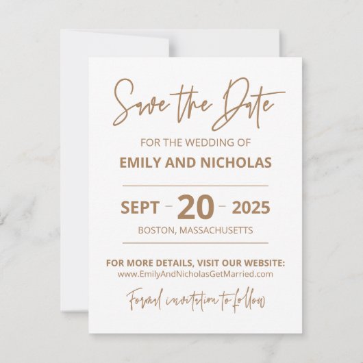 Script moderne Enregistrer la carte de date avec d (Dos)