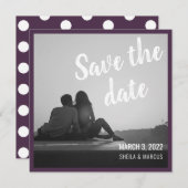 Script Moderne Enregistrer Le Carte photo Mariage  (Devant / Derrière)