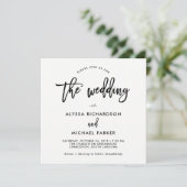 Script moderne | Faire-part de mariage (Debout devant)