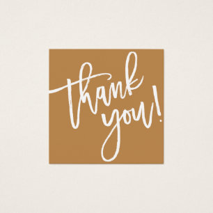 Script moderne fait main merci or jaune