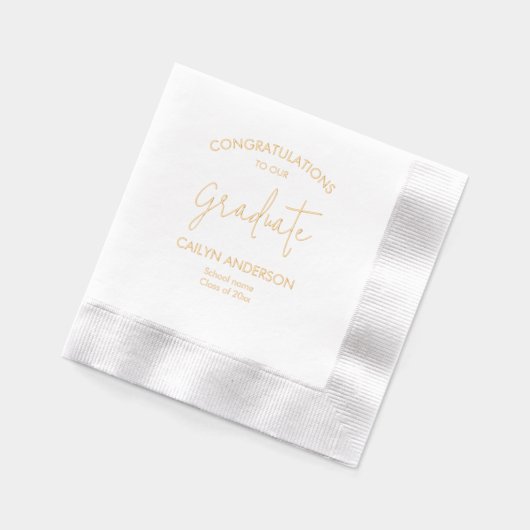 Script moderne Félicitations de notre diplômé (Gauche)