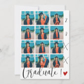 Script moderne Graduate 12 Photo Collage Merci (Devant)
