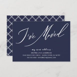 Script moderne J'ai déplacé Faire-part de déplacem