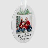 Script moderne Joyeux Noël Photo de famille (devant)