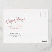 Script moderne Joyeux Vacances d'affaires Or (Verso)