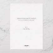 Script moderne Joyeux Vacances en famille Photo Ho (Verso)