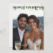 Script moderne Mariage photo simple Merci (Devant)