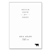 Script moderne Menu Boeuf Option Mariage Cartes de (Par défaut)