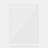 Script moderne minimaliste Accueil Mariage simple (Recto)