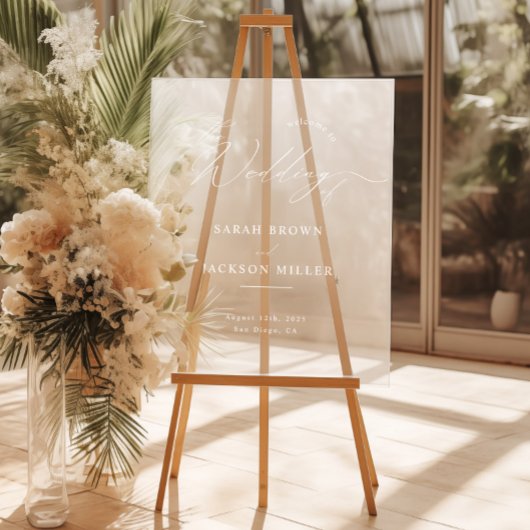 Script moderne minimaliste Accueil Mariage simple