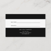 Script moderne minimaliste Noir référence (Dos)