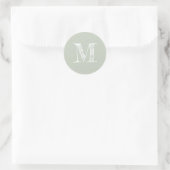 Script moderne Monogramme initial Pastel Étiquette (Sac)