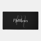 Script moderne Monogramme personnalisé et nom (Recto)