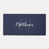 Script moderne Monogramme personnalisé et nom (Recto)