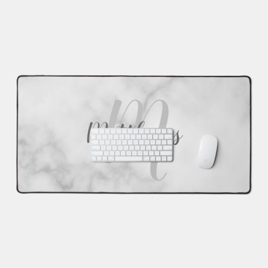 Script moderne Monogramme personnalisé et nom (Clavier et souris)