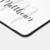 Script moderne Monogramme personnalisé et nom (Coin)