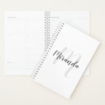 Script moderne Monogramme personnalisé et nom<br><div class="desc">Monogramme personnalisé et cadeau de nom avec nom personnalisé dans le style de police de script moderne gris et monogramme dans le style de police de script moderne gris clair en tant qu'arrière - plan sur arrière - plan blanc. Parfait comme cadeau et cadeau de nouvelle année pour toutes les...</div>