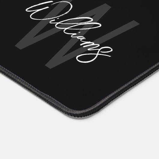 Script moderne Monogramme personnalisé et nom (Coin)