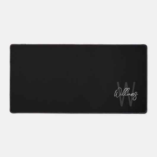 Script moderne Monogramme personnalisé et nom (Recto)