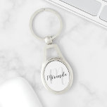 Script moderne Monogramme personnalisé et nom<br><div class="desc">Monogramme personnalisé et cadeau de nom avec nom personnalisé dans le style de police de script moderne gris et monogramme dans le style de police de script moderne gris clair en tant qu'arrière - plan sur arrière - plan blanc. Parfait comme cadeau de vacances, faveurs de réunion familiale, merci cadeau...</div>