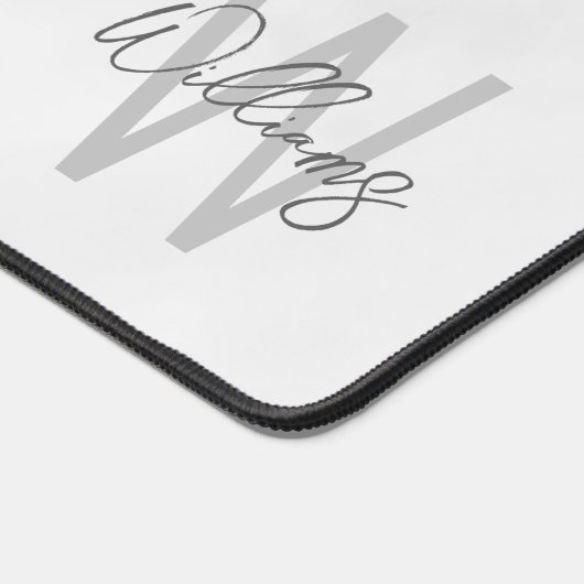 Script moderne Monogramme personnalisé et nom (Coin)