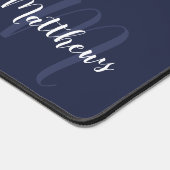 Script moderne Monogramme personnalisé et nom (Coin)