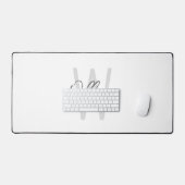Script moderne Monogramme personnalisé et nom (Clavier et souris)