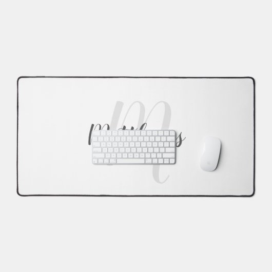Script moderne Monogramme personnalisé et nom (Clavier et souris)