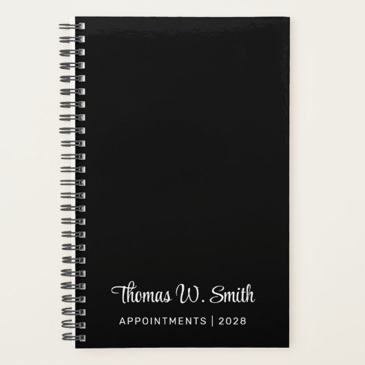 Script moderne Monogramme Professionnel Noir (Devant)