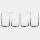 Script moderne noir blanc tendance Monogramme init (Droite)