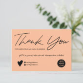 Script moderne noir et ordre de pêche merci (Debout devant)