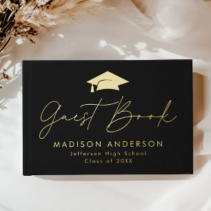 Script moderne noir photo Graduation