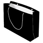 Script moderne Nom personnalisé Grand sac cadeau (Dos Angle)