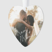 Script moderne Nouveau marié Premier ornement de N (devant)