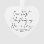 Script moderne Nouveau marié Premier ornement de N (dos)