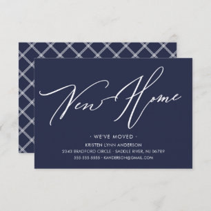 Script moderne Nouvelle maison Faire-part mobile