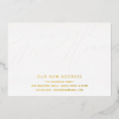 Script moderne Nouvelle maison Faire-part mobile (Recto)