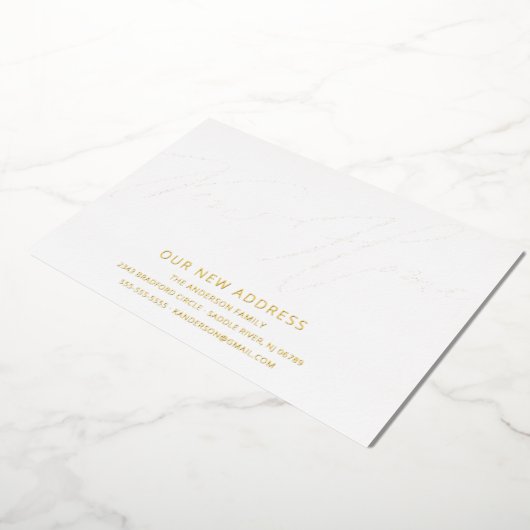 Script moderne Nouvelle maison Faire-part mobile (Rotation)